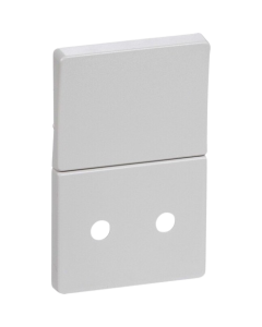 Lk fuga afdækning lysegrå u/jord 1 1/2 modul m/afbryder