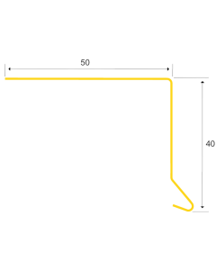 Bygtjek Skotrendefod 1F 40x50 mm