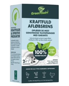 Green swirl kraftig miljøvenlig afløbsrens