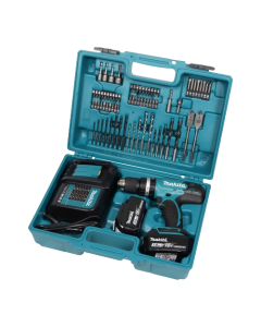 Makita  slagboremaskine akku m/batteri & lader DHP453SFX4
