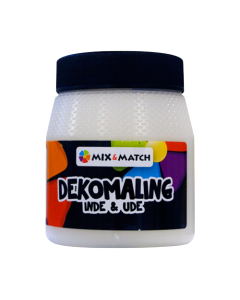 Dekomaling hvid 250 ml.