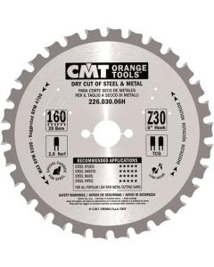Cmt z30 rundsavsklinge 160x2,0x20 mm