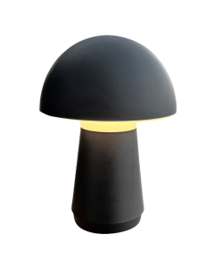 Veli line genopladelig touch bordlampe - Sort