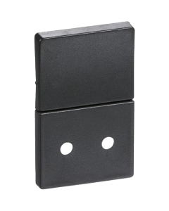 Lk fuga afdækning koksgrå u/jord 1 1/2 modul m/afbryder