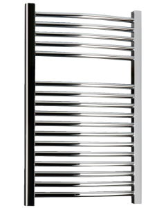 Håndklædetørrer buet krom