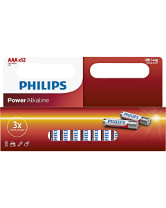 Philips batterier AAA 12 stk