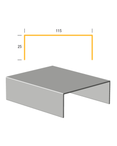 Alu-limtræsprofil 25-115