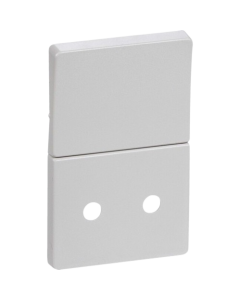 Lk fuga afdækning lysegrå m/jord 1 1/2 modul m/afbryder