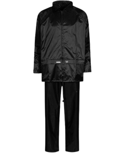 Lyngsøe Nylon/PVC Regnsæt Sort