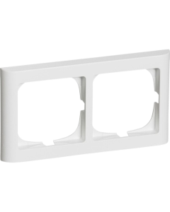 Lk fuga softline 63 vandret ramme hvid 2 x 1 modul