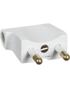 Lk vinkel 2 stk. stikprop hvid han