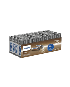 Phillips AA batterier 40 stk/pk