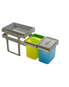 Affaldssortering 1x16 & 2x8 Liter Bakke