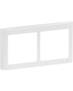 Lk fuga soft design vandret ramme hvid 2 x 1 modul vandret