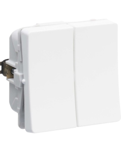 Lk fuga 1 modul, dobbelt korresp. afbryder hvid