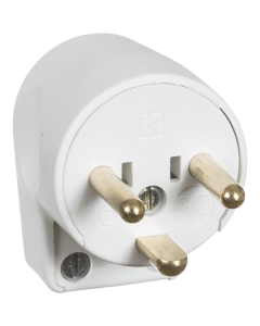 Lk vinklet stikprop hvid han